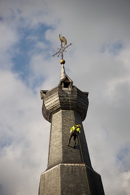 Glazenwasserij Rinie kerktoren1